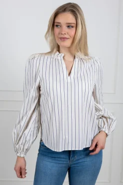 Infinity Blouse Cream Stripe