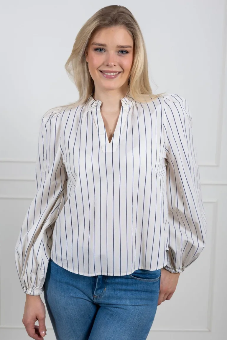 Infinity Blouse Cream Stripe