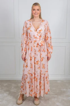 Ingrid Maxi Dress Peach Bloom