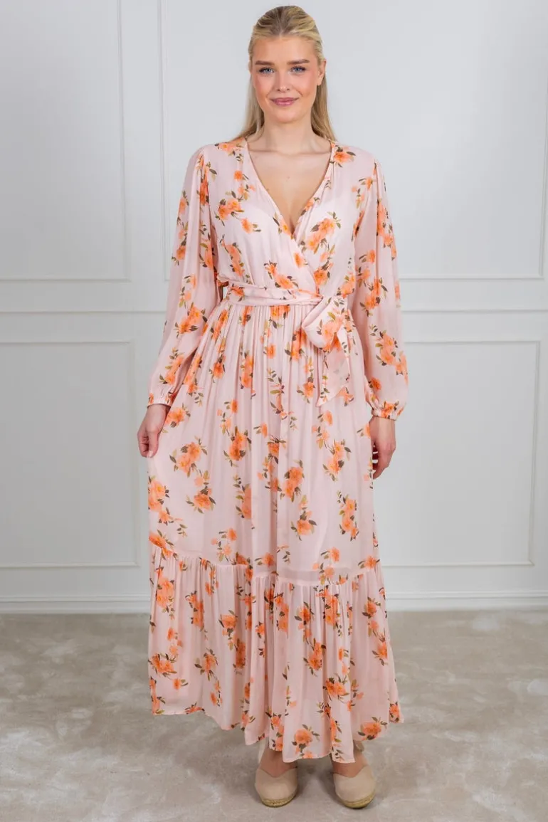 Ingrid Maxi Dress Peach Bloom