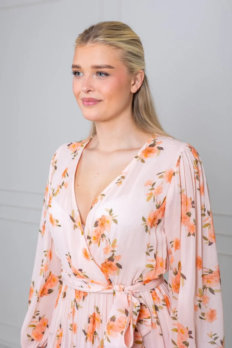 Ingrid Maxi Dress Peach Bloom
