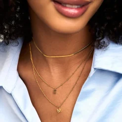 Initial D Satellite Chain Neck Pale Gold