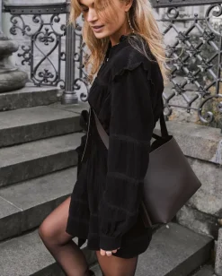 Iriro Corduroy Dress Black