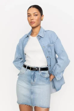 Jamie Denim Skirt Light Blue