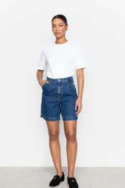 Jason Shorts Washed Dark Blue