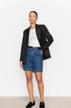 Jason Shorts Washed Dark Blue