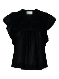 Jayla S Voile Top Black