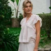 Jayla S Voile Top Light Pink