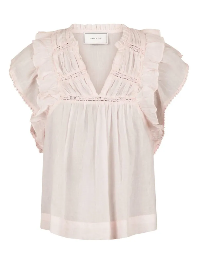 Jayla S Voile Top Light Pink