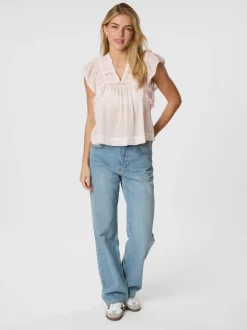 Jayla S Voile Top Light Pink