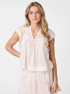 Jayla S Voile Top Light Pink