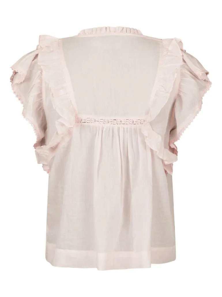 Jayla S Voile Top Light Pink