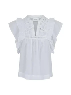 Jayla S Voile Top White