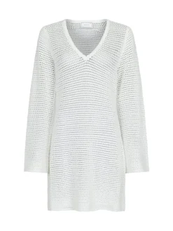 Jeanett Crochet Dress Off White