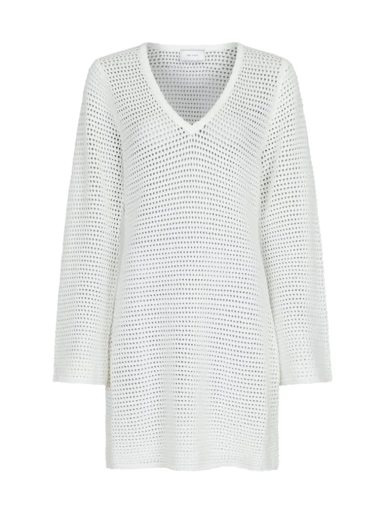 Jeanett Crochet Dress Off White