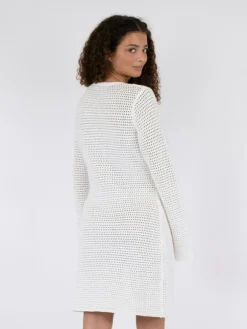 Jeanett Crochet Dress Off White