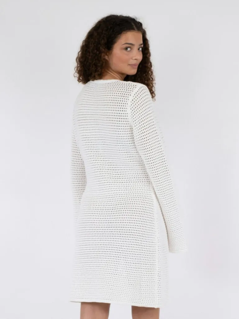 Jeanett Crochet Dress Off White