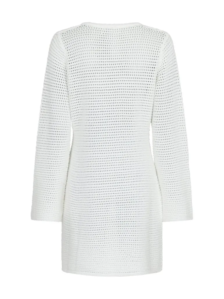 Jeanett Crochet Dress Off White