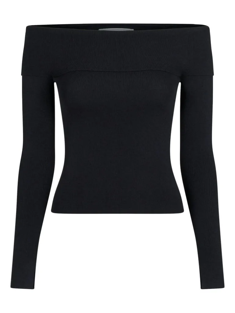 Jessy Knit Blouse Black