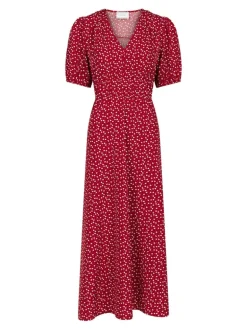 Julia Cute Heart Dress Red