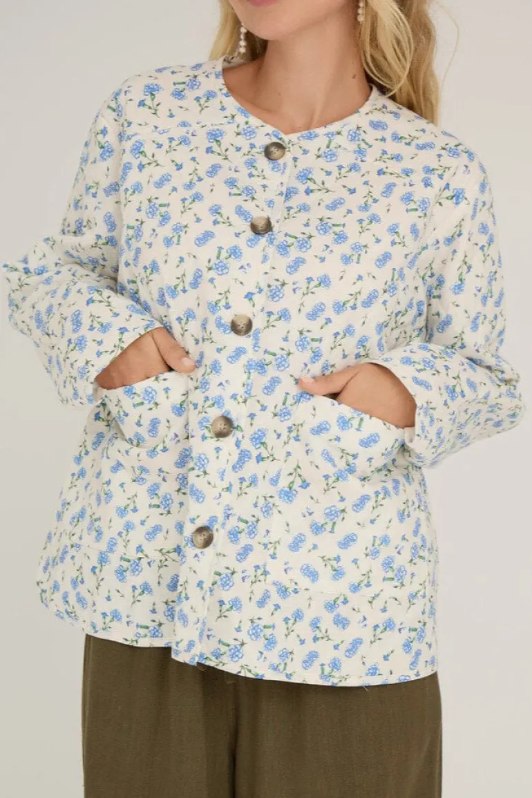 Kammy Jacket White/Blue