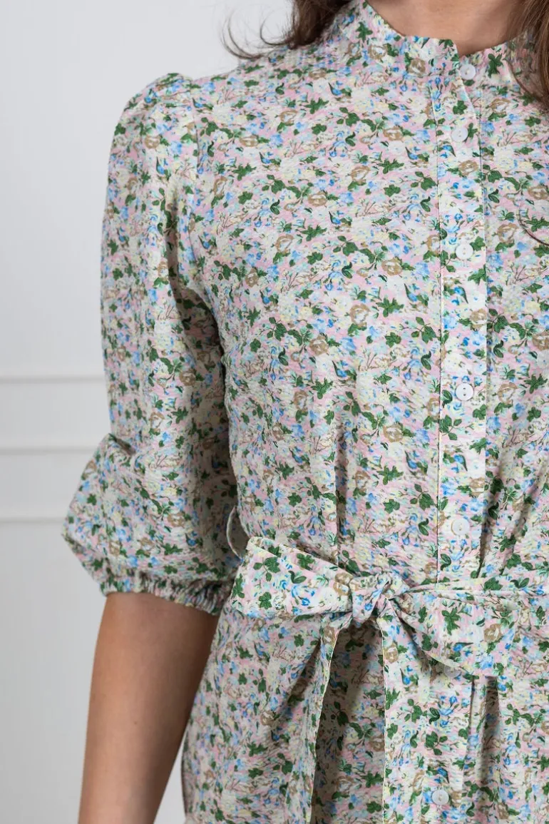 Kate Dress Rose/Blue