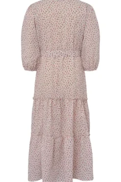 Kate Long Dress White/Rose