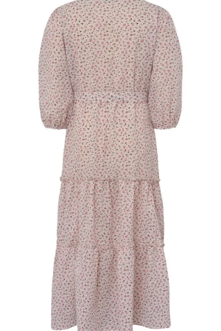Kate Long Dress White/Rose