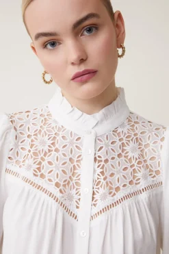 Lady Blouse Blanc Casse