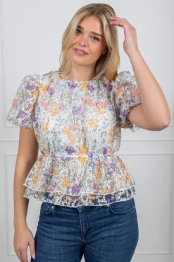 Leanna Ss Top Star White