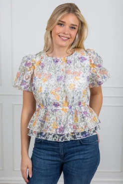 Leanna Ss Top Star White