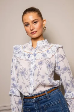 Lillian Blouse Blue Bird
