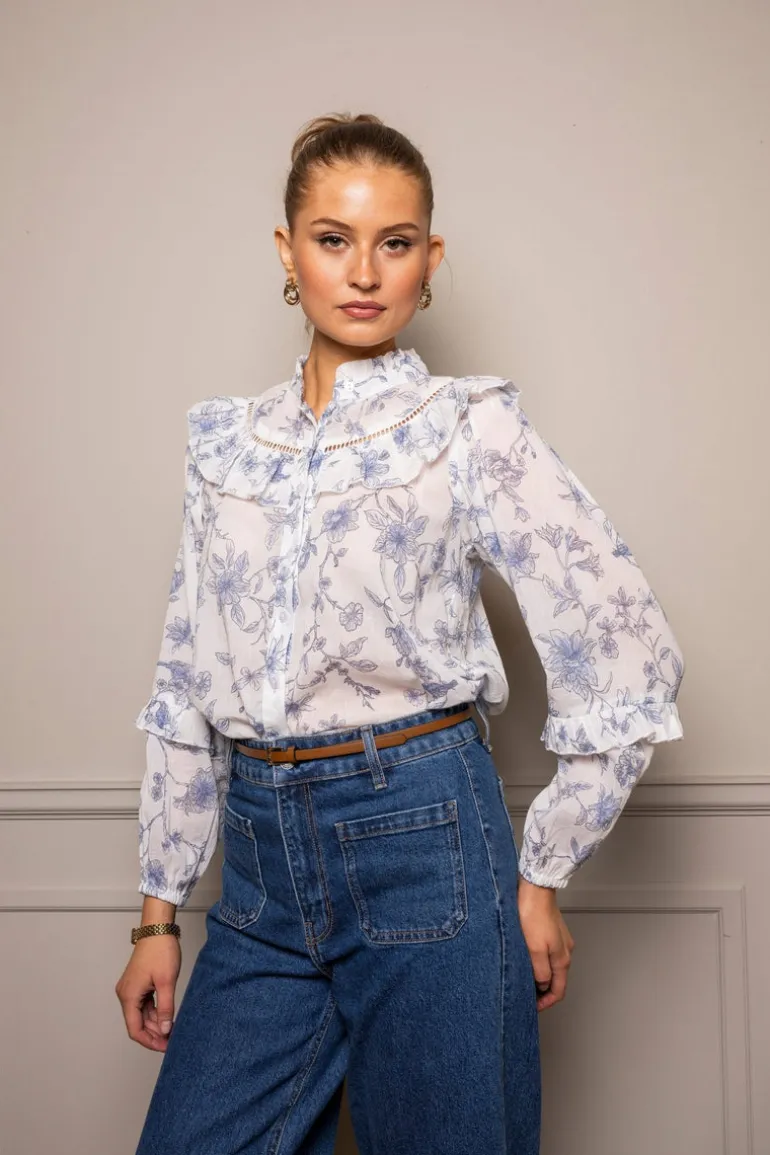 Lillian Blouse Blue Bird