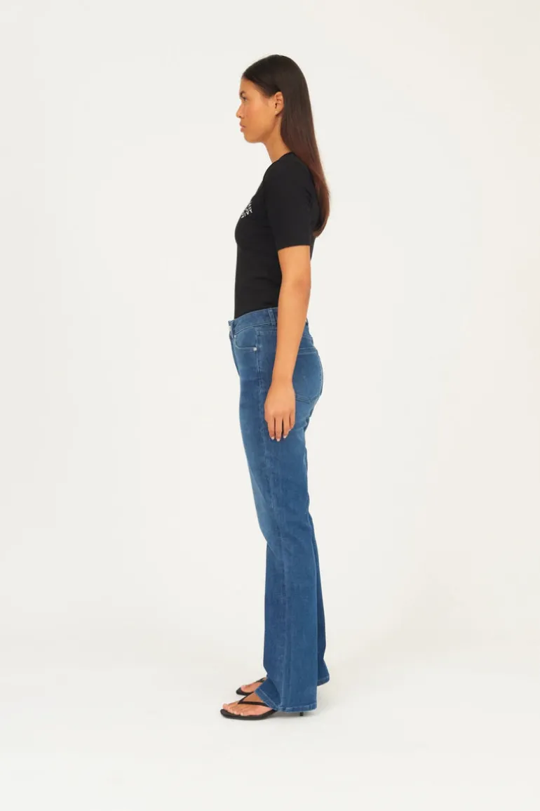 Lulu Jeans Split Wash Tenerife Denim Blue