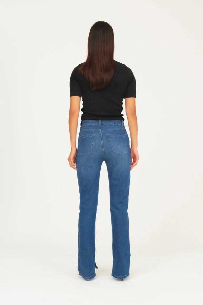Lulu Jeans Split Wash Tenerife Denim Blue