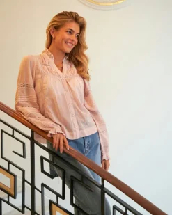 Lyla S Voile Blouse Dusty Rose