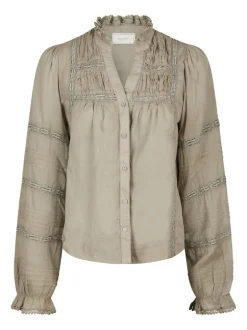 Lyla S Voile Blouse Smoke Green