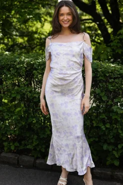 Lyra Dress Lilac Jasmine Print