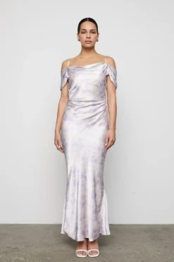Lyra Dress Lilac Jasmine Print