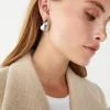 Malcesine Drop Earrings Silver Plated