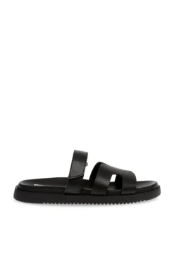 Missile Sandal Blk Action Leather