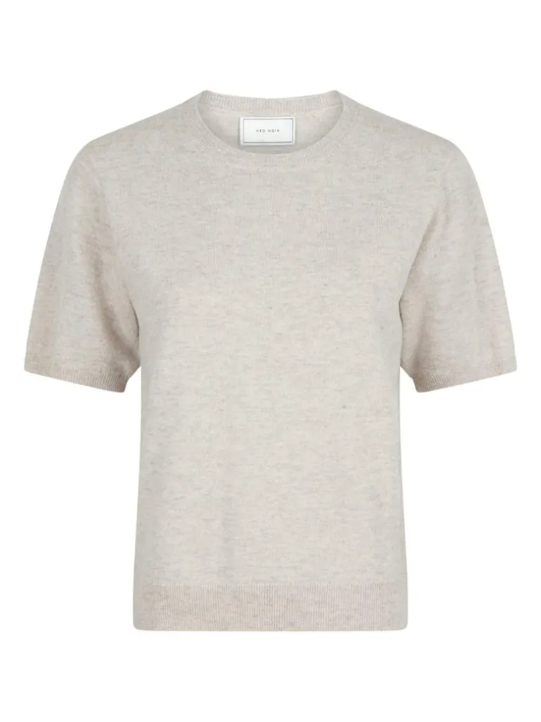 Missy Knit Tee Sand Melange