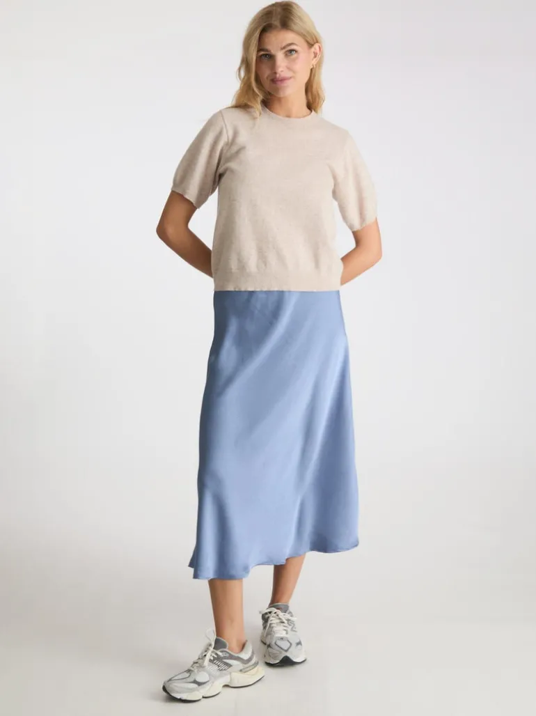 Missy Knit Tee Sand Melange