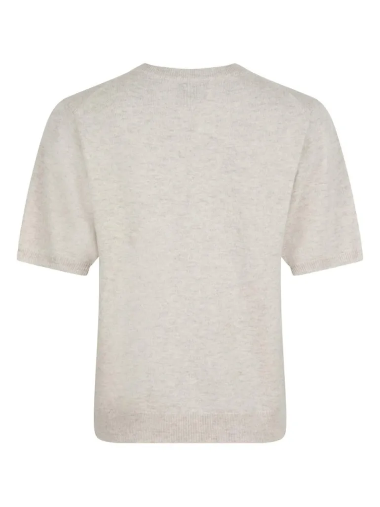 Missy Knit Tee Sand Melange