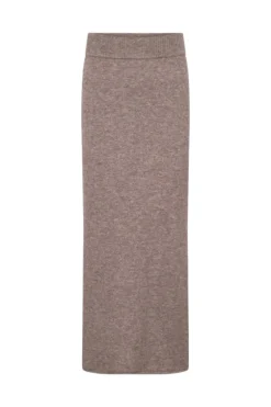 Mora Knitted Skirt Dk Truffle