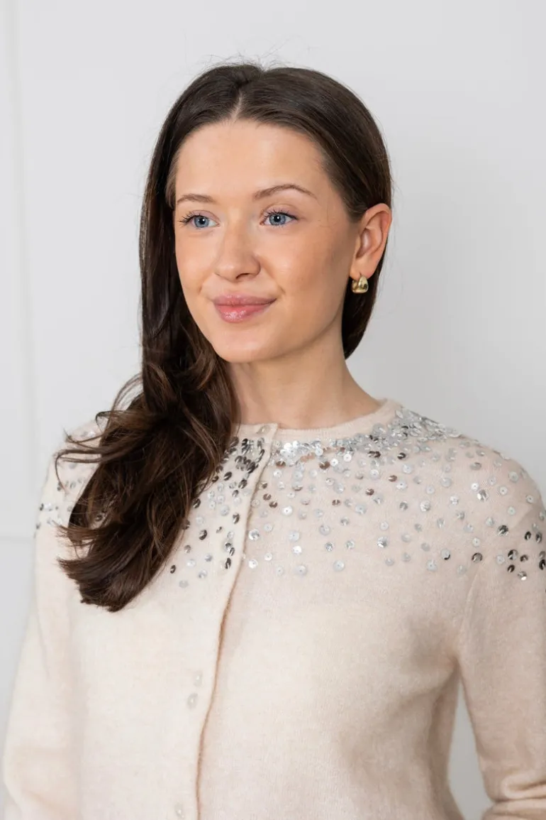 Ninellapw Cardigan French Oak Melange