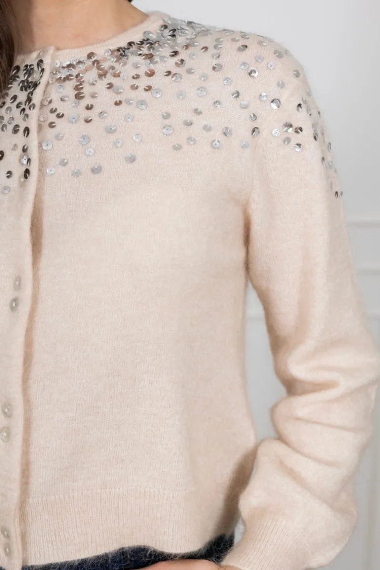 Ninellapw Cardigan French Oak Melange