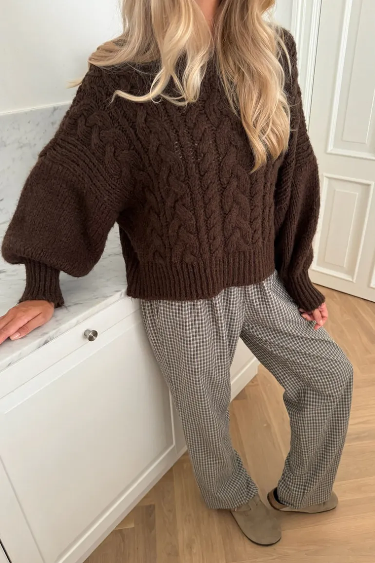 Nora Sweater Chocolate Brown