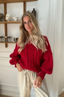 Nora Sweater Red
