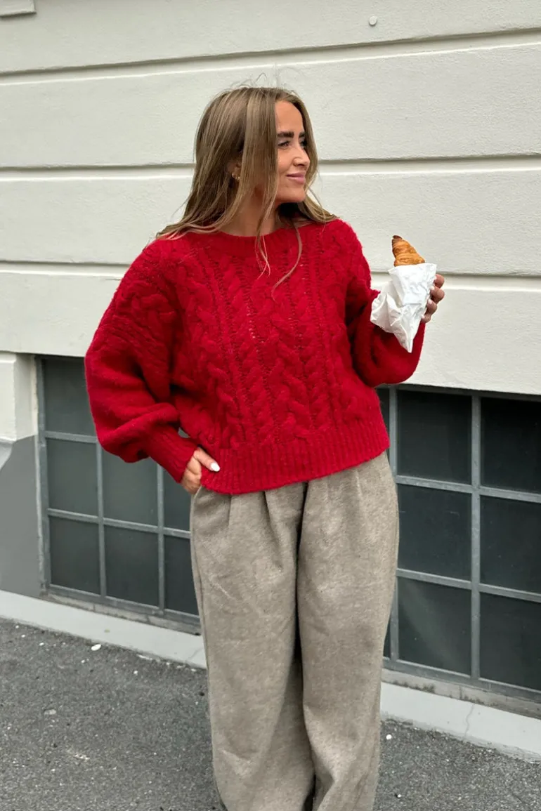 Nora Sweater Red